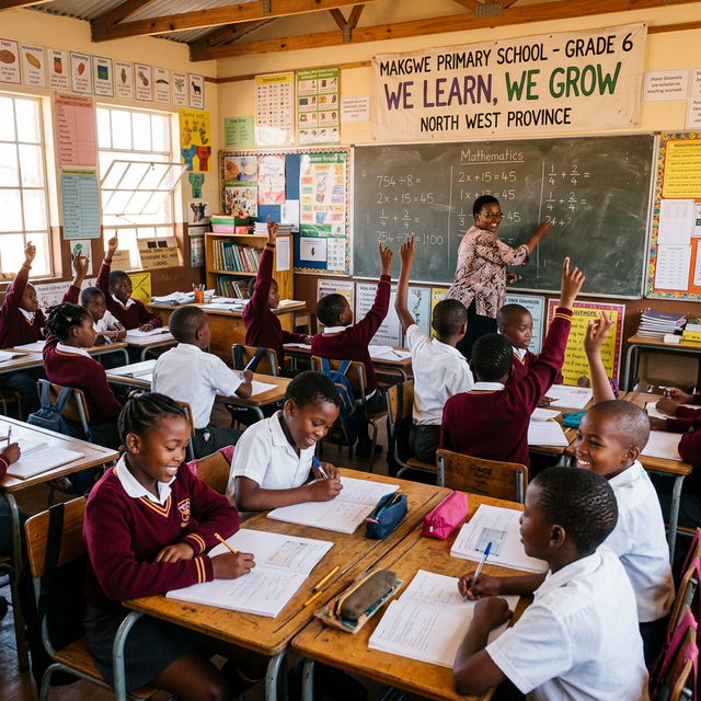 Classroom Learning at Makgwe Primary