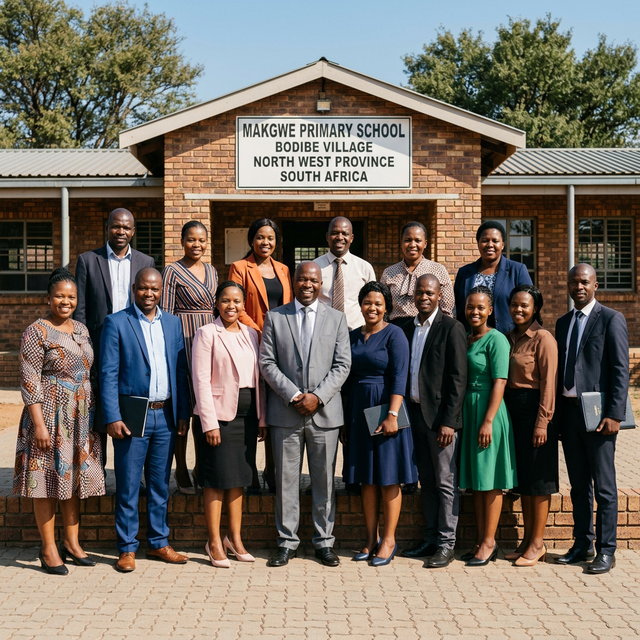 Caring community of educators and learners at Makgwe Primary School